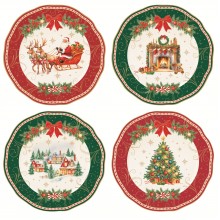 Комплект 4 десертни чинии 20см Christmas Heritage